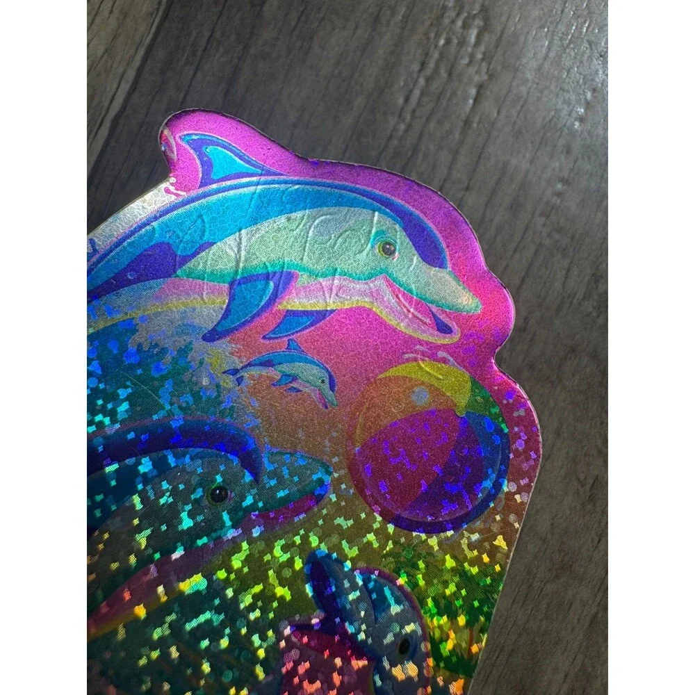Lisa Frank Mini Notepad Dolphin Retro 1990s Stationart Notebook Vintage 3.5